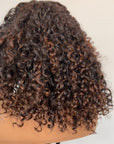 6*6 CUSTOM COLOR UNIT BURMESE CURLY BLACK WITH HONEY BROWN HIGHLIGHTS READY TO SHIP