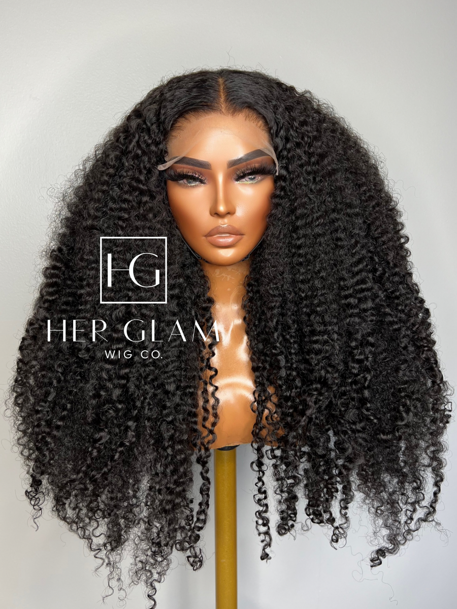 SAFIYA JET BLACK SOFT KINKS CUSTOM UNIT 6x6 CLOSURE HERGLAMWIGCO
