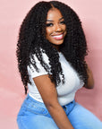 SOPHIE RAW ELITE  CUSTOM UNIT KINKY CURLY 5x5 CLOSURE WIG