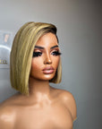 READY TO SHIP 10” Premium virgin hair 5*5 HD lace.  613 Custom colored Blonde. Discolored knots