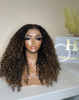 6*6 KINKY CURLY BLONDE OMBRÉ/HIGLIGHTS