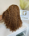 20” Premium virgin Pixie curly hair 5*5 HD lace