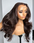 DEEP CHOCOLATE 13x4  HD BODY WAVE CUSTOM UNIT