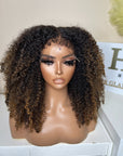 22 Premium virgin kinky curly hair 6*6 HD lace with ventilation 4C edges