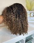 6*6 KINKY CURLY BLONDE OMBRÉ/HIGLIGHTS