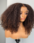 HONEY BROWN/BLONDE CUSTOM COLOR UNIT KINKY CURLY 13*4