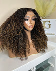 6*6 KINKY CURLY BLONDE OMBRÉ/HIGLIGHTS