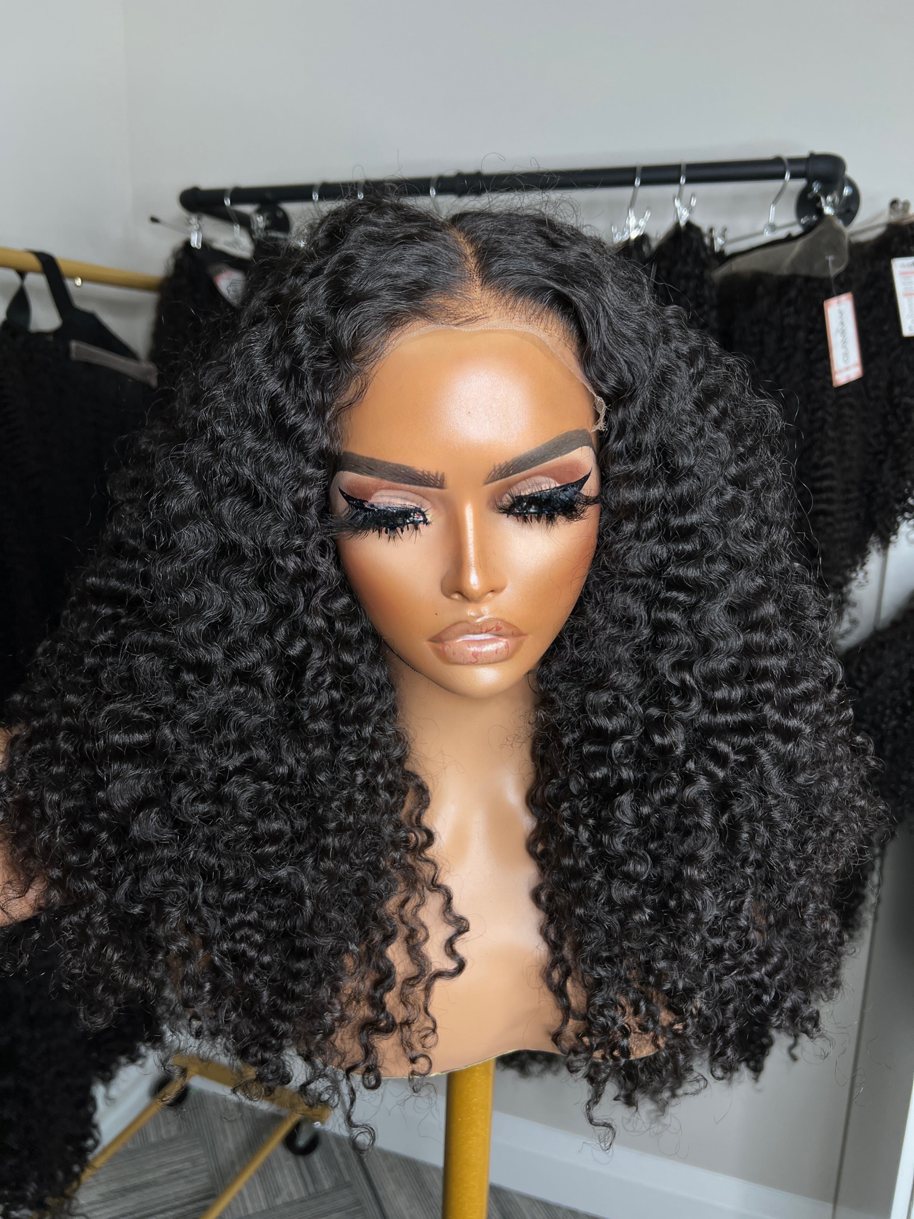 RAW CAMBODIAN DEEP CURL 6x6 HD CLOSURE HERGLAMWIGCO