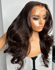 DEEP CHOCOLATE 13x4  HD BODY WAVE CUSTOM UNIT