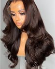 DEEP CHOCOLATE 13x4  HD BODY WAVE CUSTOM UNIT