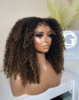 22 Premium virgin kinky curly hair 6*6 HD lace with ventilation 4C edges