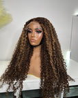 READY TO SHIP  6x6 CLOSURE (ASH /BLONDE HIGHLIGHTS )