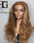 READY TO SHIP 5*5 HD  CUSTOM COLORED BLONDE 24”
