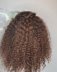 20” READY YO SHIP BURMESE  CURLY LIGHY BROWN WITH  WARM HONEY BLONDE HIGHLIGHTS